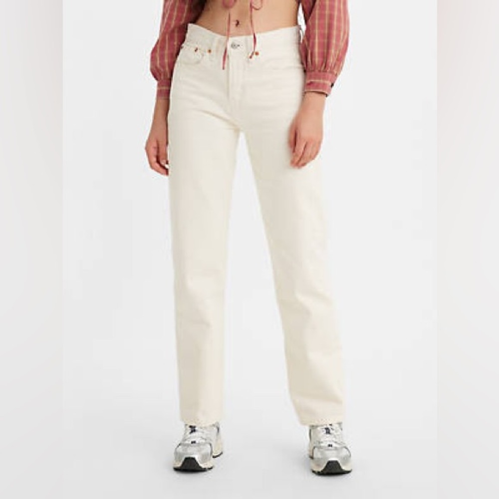 Levi’s Low Pro Straight Jeans Cream size 25